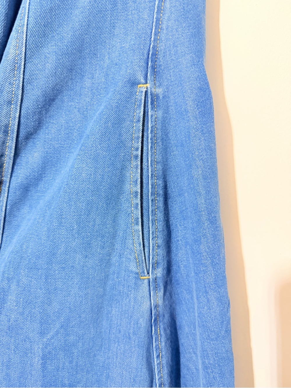 SOVERE Denim Maxi Halter Dress - Blue - Picture 5 of 7